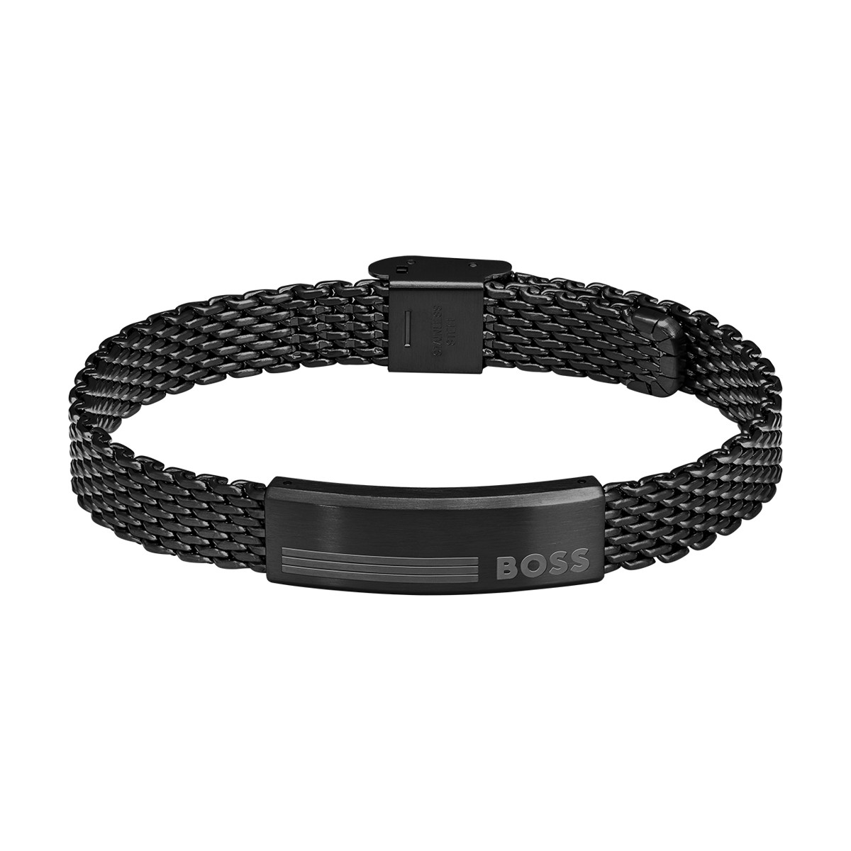 Bracelet BOSS acier noir