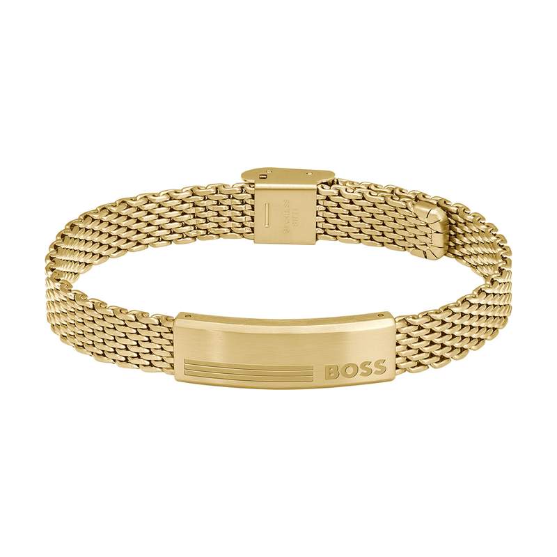 Bracelet  BOSS acier doré - vue 1