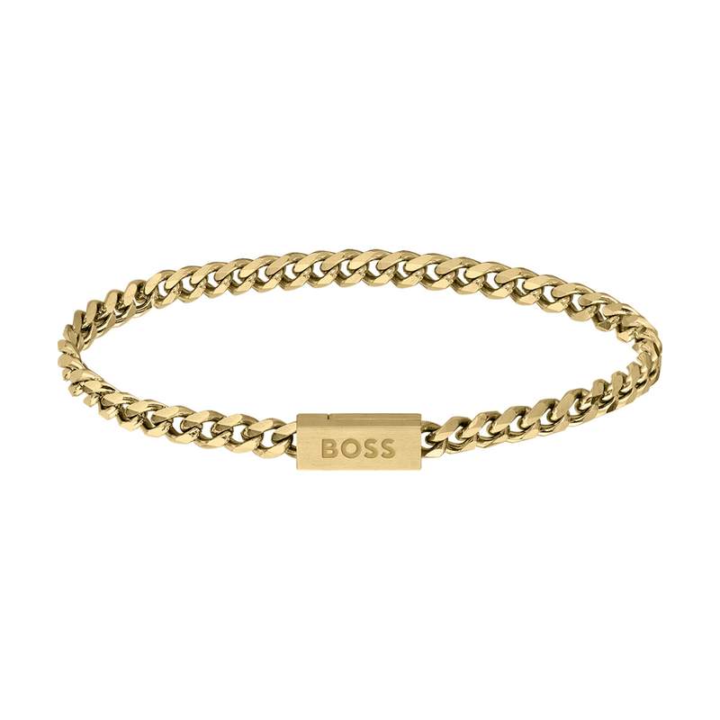 Bracelet  BOSS acier doré - vue 1