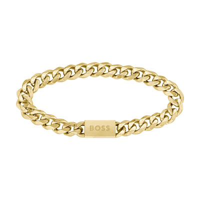 Bracelet  BOSS acier doré - vue 1