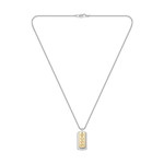 Collier  BOSS acier doré - vue 1
