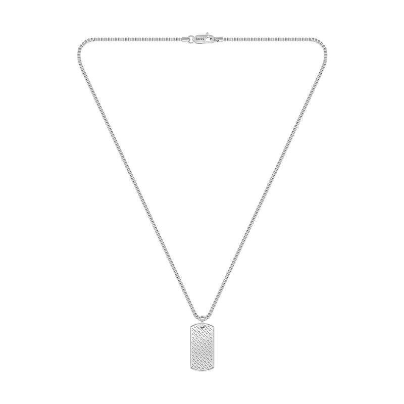 Collier  BOSS acier doré - vue 2