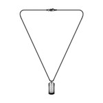 Collier BOSS acier noir - vue 1