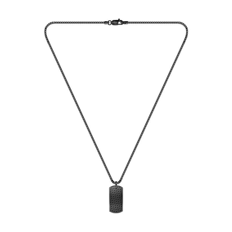 Collier BOSS acier noir - vue 2