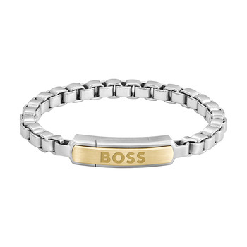 Bracelet BOSS acier doré