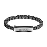 Bracelet BOSS acier noir - vue 1