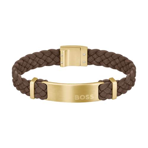 BOSS dark brown steel bracelet 17.5 cm