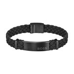 Bracelet BOSS acier noir 19 cm - vue 1