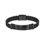 Bracelet BOSS acier noir 17,5 cm - vue 1