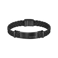 Bracelet BOSS acier noir 17,5 cm
