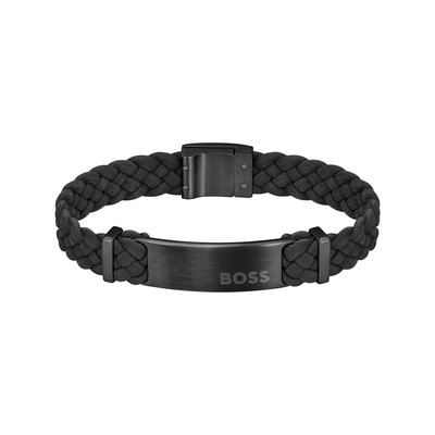 Bracelet BOSS acier noir 17,5 cm