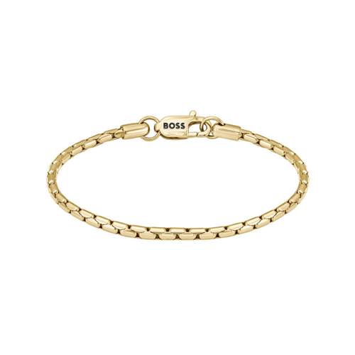 BOSS gold-plated steel bracelet 17.5 cm