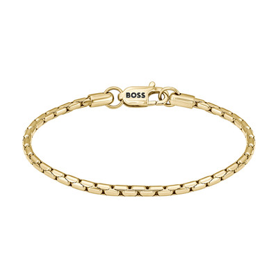 Bracelet BOSS acier doré 19 cm