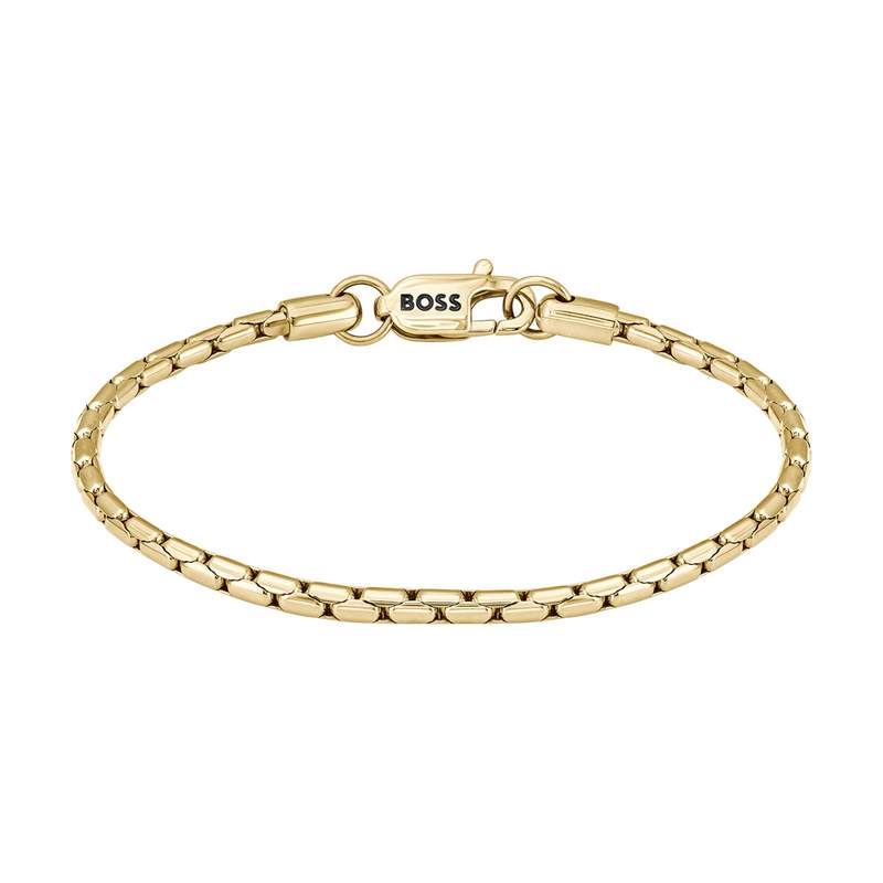 Bracelet BOSS acier doré 19 cm - vue 1