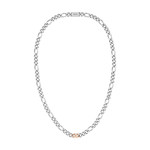 Collier BOSS acier 2tons maille alternée - vue 1