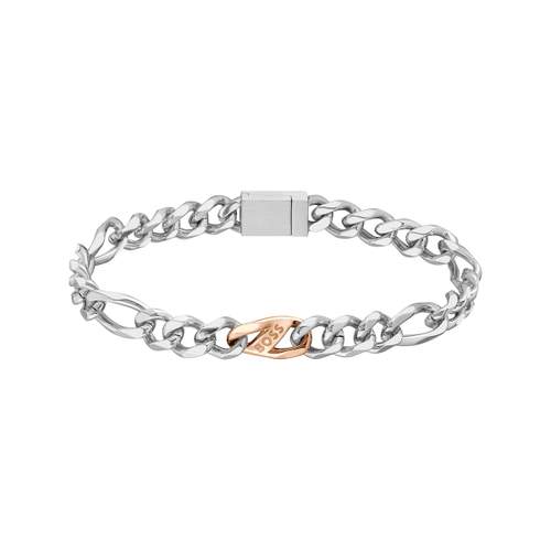 Bracelet BOSS acier doré rose 19 cm