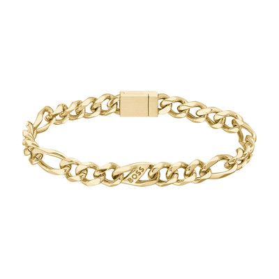 Bracelet BOSS acier doré 19 cm