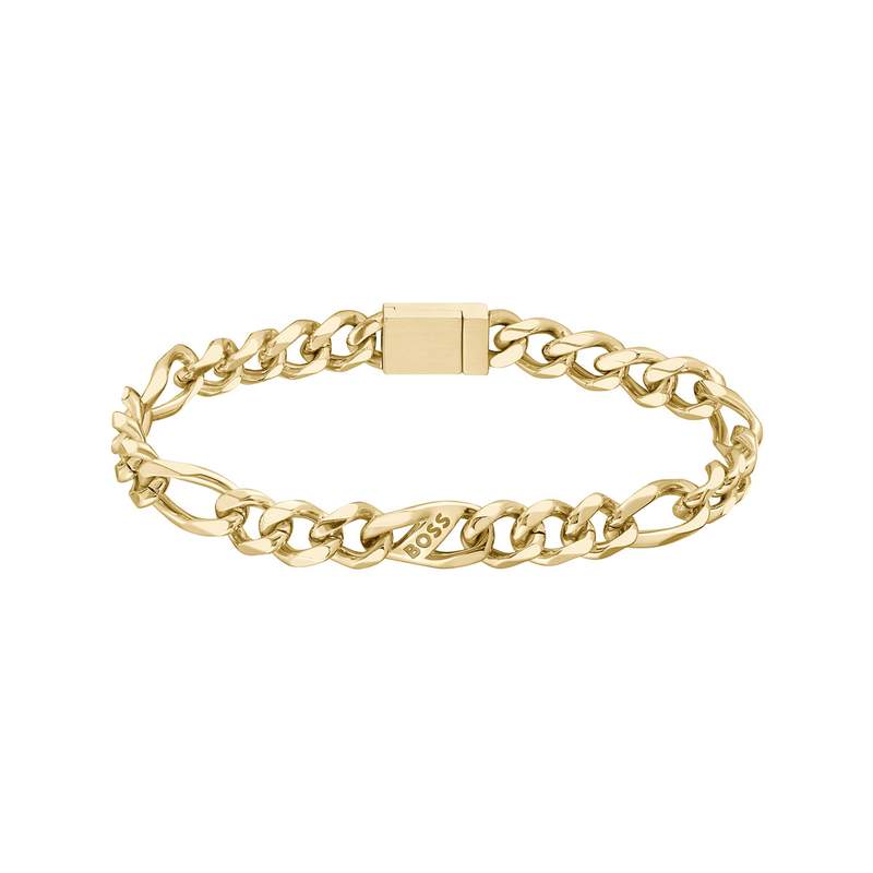 Bracelet BOSS acier doré 17,5 cm - vue 1