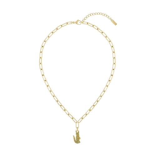 Collier LACOSTE acier doré