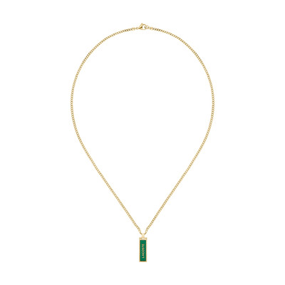 Collier LACOSTE acier doré