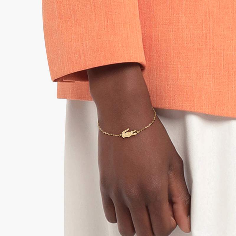 Bracelet LACOSTE acier rosé - vue porté 1