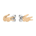 Boucles d'oreilles LACOSTE acier doré - vue 1