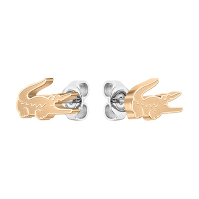 Boucles d'oreilles LACOSTE acier doré