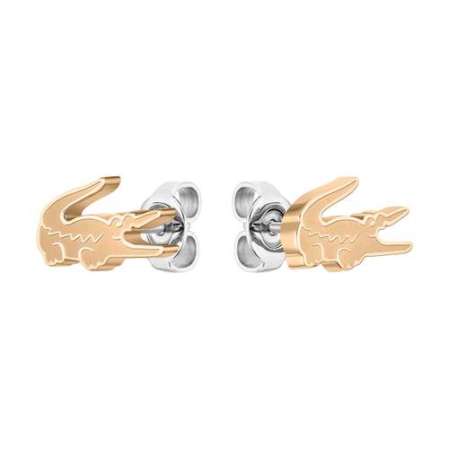 Earrings LACOSTE gold-plated steel