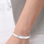 Bracelet LACOSTE acier - vue porté 1