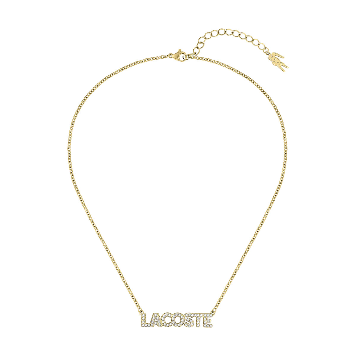 Collier LACOSTE acier doré