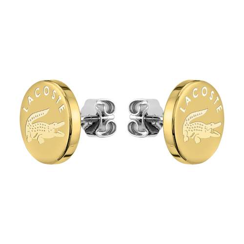 Boucles d'oreilles LACOSTE acier doré