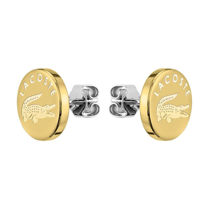 Boucles d'oreilles LACOSTE acier doré - vue 1