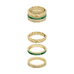 LACOSTE Two-Tone Steel Ring - View 1