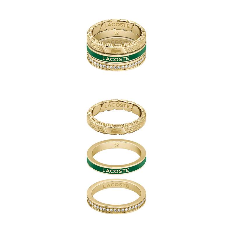 Bague LACOSTE acier bicolore - vue 1