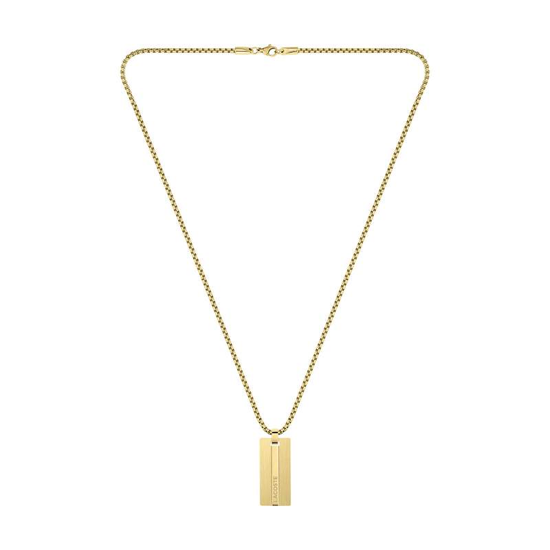 Collier LACOSTE acier doré - vue 1