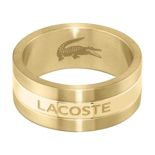 LACOSTE verguld stalen ring