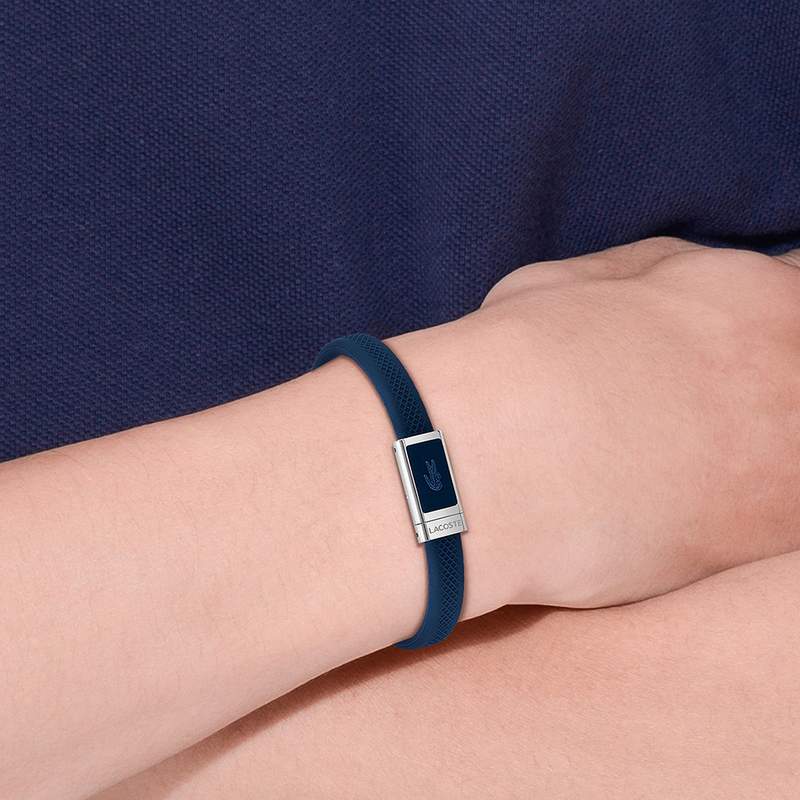 Bracelet LACOSTE acier - vue porté 1