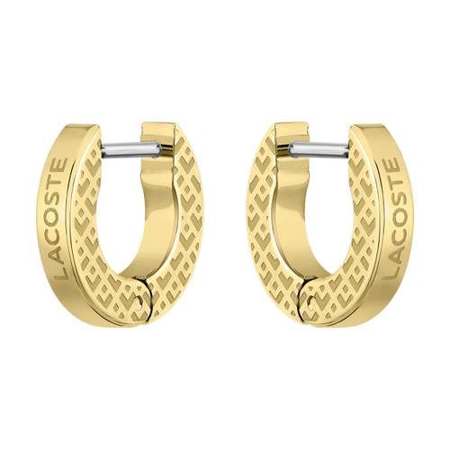 Boucles d'oreilles LACOSTE acier doré