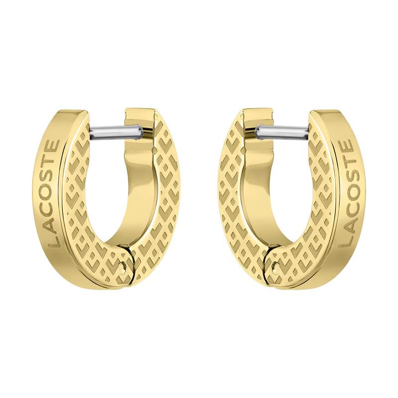 Boucles d'oreilles LACOSTE acier doré - vue 1