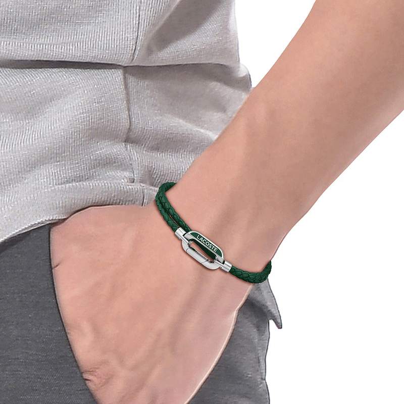 Bracelet LACOSTE acier - vue porté 1