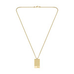 Collier LACOSTE acier doré - vue 1