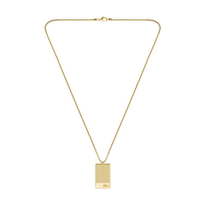 Collier LACOSTE acier doré - vue 1