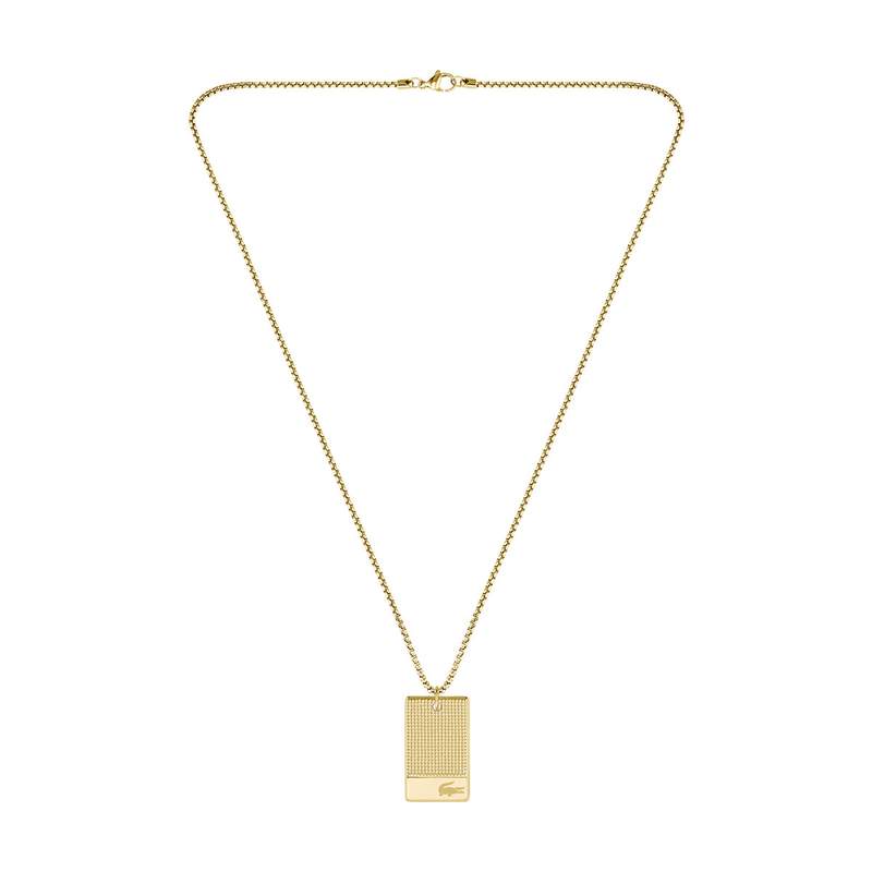 Collier LACOSTE acier doré - vue 1