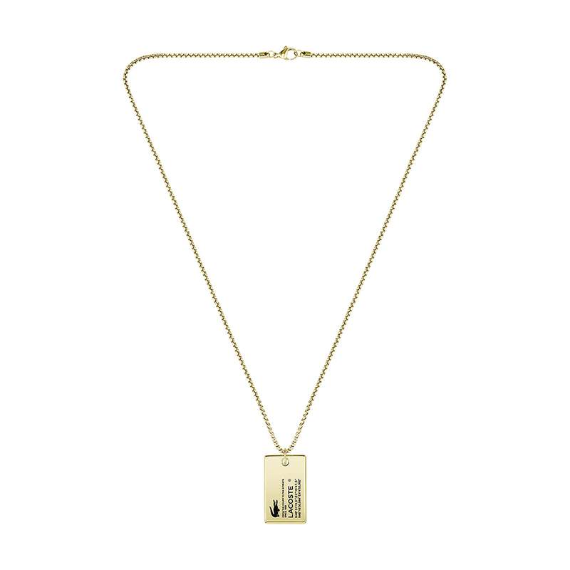 Collier LACOSTE acier doré - vue 2