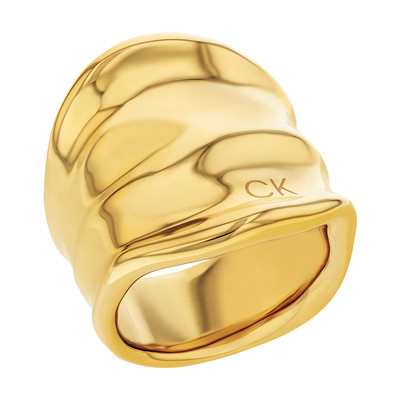 Bague CALVIN KLEIN  acier doré - vue 1