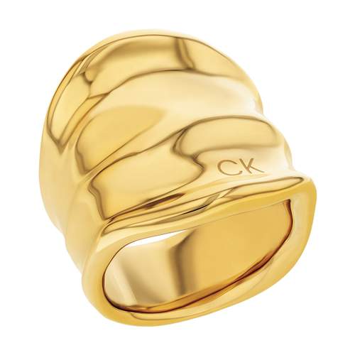 Bague CALVIN KLEIN acier doré