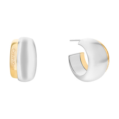 CALVIN KLEIN verguld stalen oorbellen