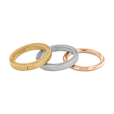 Bague CALVIN KLEIN acier bicolore - vue 1