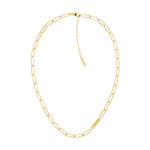 CALVIN KLEIN gold-plated steel necklace - view 4