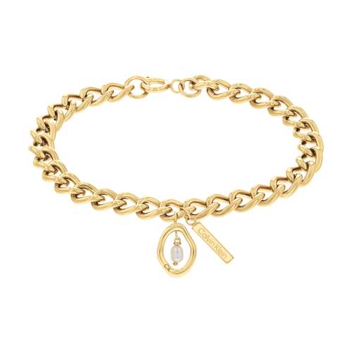 CALVIN KLEIN verguld stalen armband